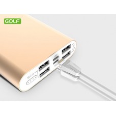 Power bank GOLF EDGE15 15000mAh gold 4xUSB